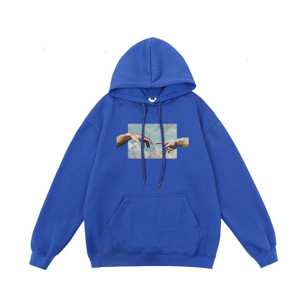 

2021 new extfine the creation of adam graphic hooded sweatshirt men oversized hoodies streetwear harajuku fleece men's clothes jiy8, Black