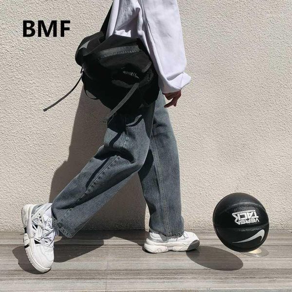 

men's jeans 2021 fashion blue straight streetwear hip hop denim pants korean style clothes men clothing kpop boyfriend jeans1