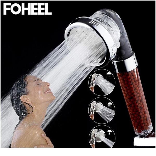 

foheel shower head hand shower adjustable 3 mode high pressure shower head water saving spa bathroom handhe wmtjqw