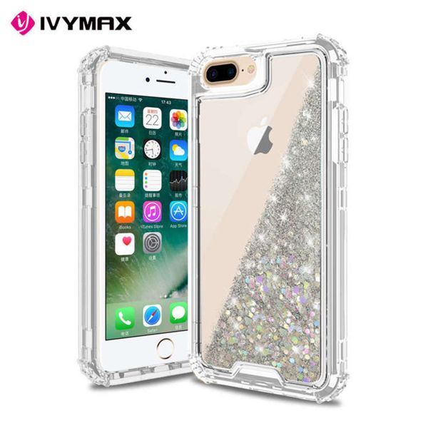

3e8ujh7y6mobile phone shell 2 in 1 combo quicksand case for iphone 6 7 8 plusvip2