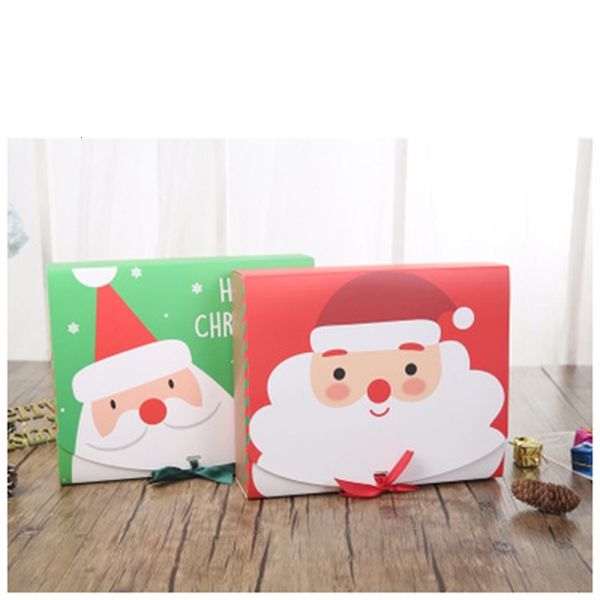 

vjqcfairy santa christmas eve & big gift design papercard kraft present party favour activity box red green eea684-a
