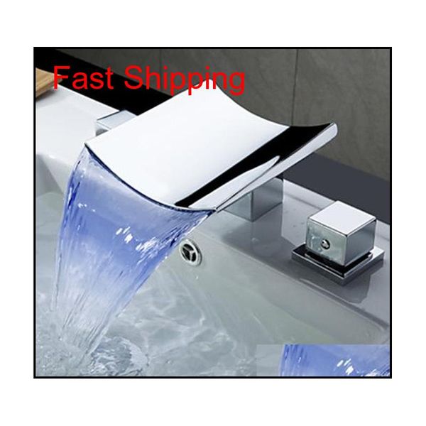 

wholesale- superfaucet bathroom faucet waterfall,led waterfall faucet,sink faucet waterfall,water tap led tem qylkhq new_dhbest