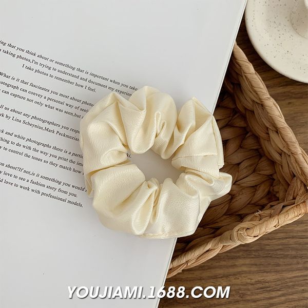 

leather 12 pu color sweet women girls solid elastic ring hair ties accessories ponytail holder hairbands rubber band scr