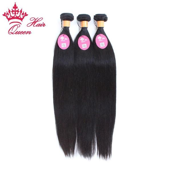 

queen hair indain virgin extensions,100% human hair straight queen hair weave, 3pcs lot 12-28inch, Black