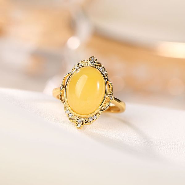 

amber gemstone not fake israel s925 fine antique ring sterling silver women aristocrat noble natural artisan baltic b1205, Slivery;golden