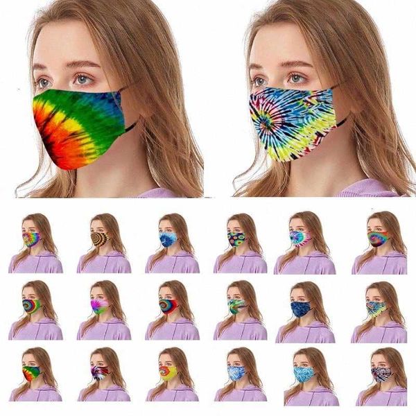 

tie-dye printed 3d smog and dustproof designer masks pm2.5 protective mask can put filter hh9-3136 fmq3#