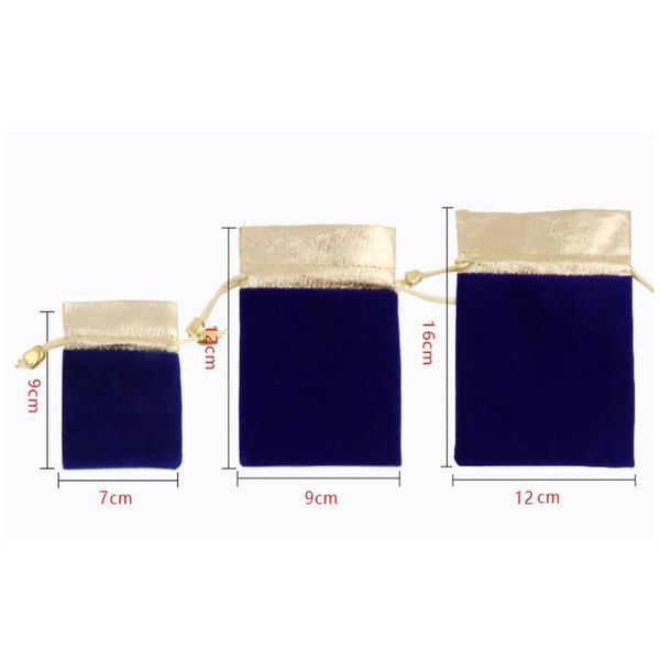 

50pcs/lot multi size elegant red velvet pouch gift drawstring pocket bag wedding candy jewlery packing bag can customi bbycem