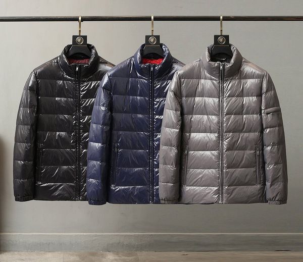 

parkas mens вниз куртки классическая верхняя одежда мужчины мужские пальто пакеты карманные 2020 зима горячая распродажа куртки письмо узор, Black