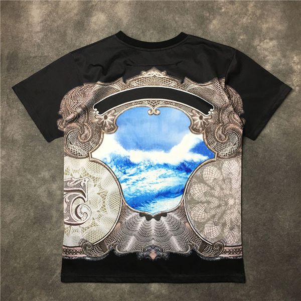 

fashion mens stylist t shirts casual men summer hip hop short sleeves cotton print men women tees black white 2 colors, White;black