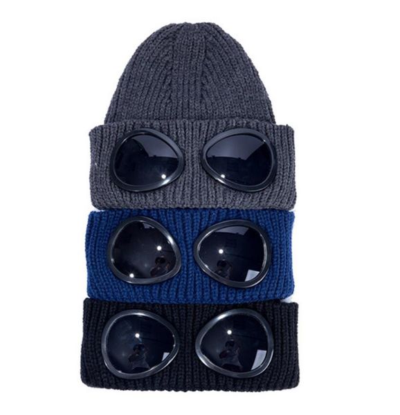 

pilot glasses solid beanie winter hats for men women ladies cuffed skull cap knitted hip hop harajuku casual ski skullies outdoor christmas, Blue;gray