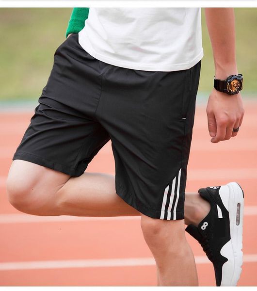 

2020 boardshorts male casual fitness striped men's sportswear jogger bodybuilding shorts, White;black