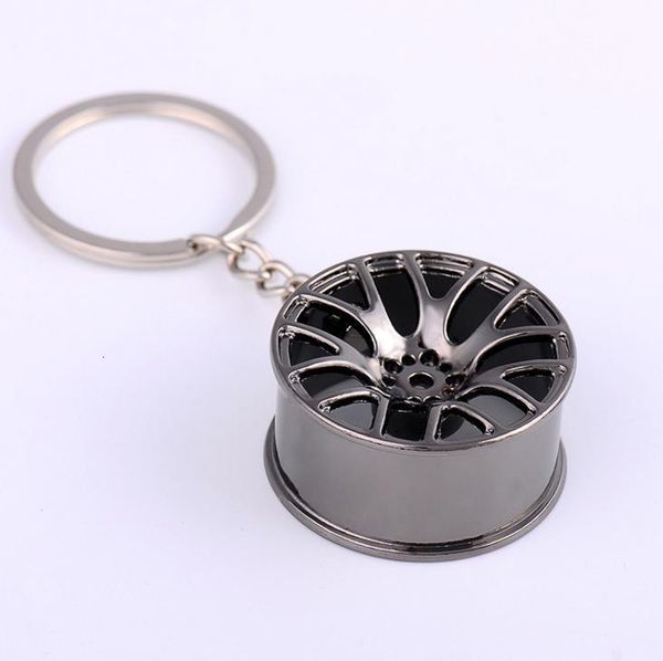 

rim model ring keyring metal keychain key chain sleutelhanger llaveros chaveiro wheel hub portachiavi car styling, Silver