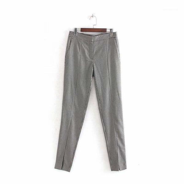 

women's pants & capris cc48-9407 european and american fashion plover slacks1, Black;white