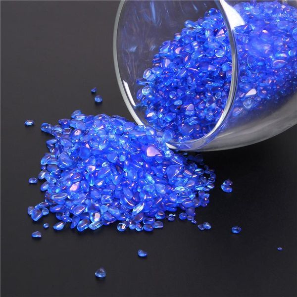 

blue quartz crystal crushed stones mineral chip bead tumbled stone natural gem stone healing reiki crystals home fountain decor1