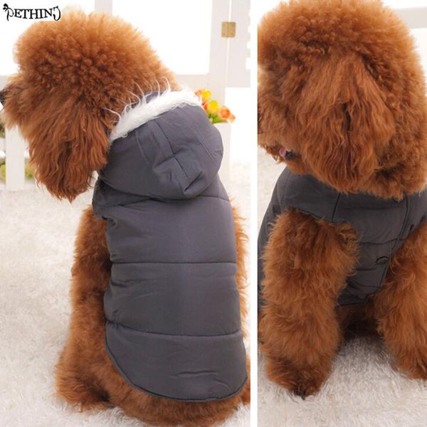 

dog apparel hoodies down coat thin autumn winter clothes puppy small