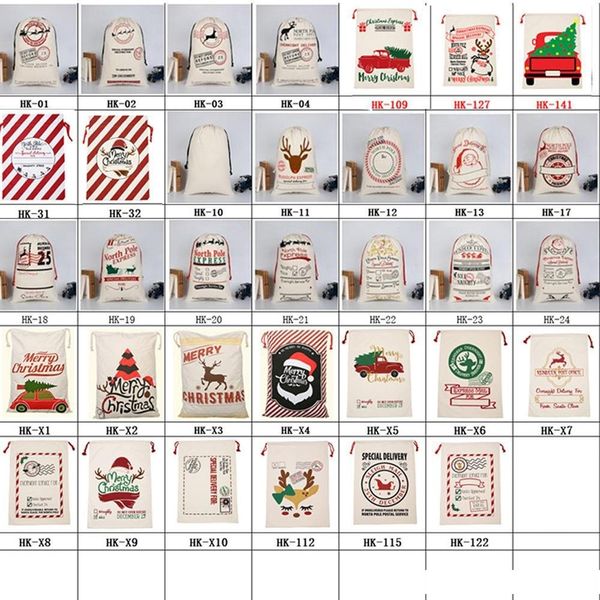 

p2feclaus with new santa reindeer gift sack cotton environmental protection bundle mouth canvas moose christmas bag