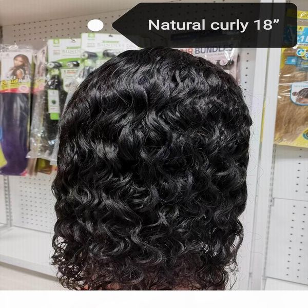 

2021 promotion peruvian hair headband wig different textures weft wigs straight curly deep wave italian curly, Black;brown
