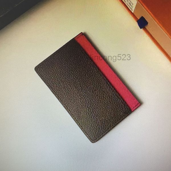 

m60703 double card holders neo porte cartes vertical wallet credit cards mono canvas card cover business credit ride various cards, Brown;gray