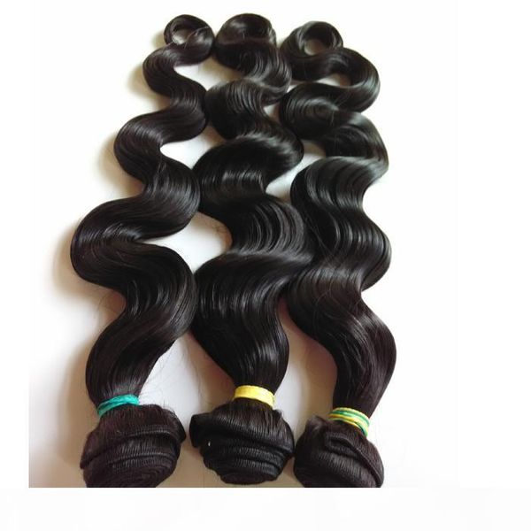 

8a brazilian virgin hair weaves soft beauty unprocessed human hair extension body wave 8-30inch peruvian indian remy hair double weft, Black