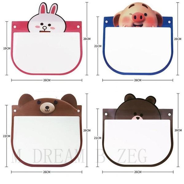 

pet children cartoon protective mask face shield anti-fog full isolation transparent visor prevent splashing kids gift p