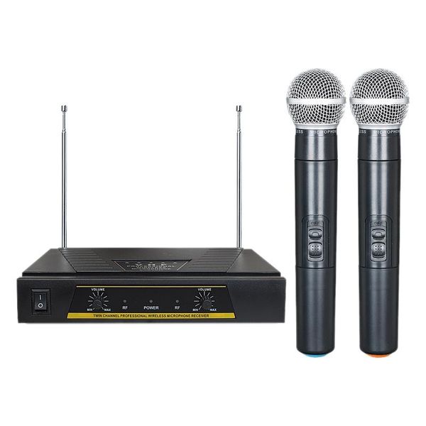 

wireless microphone tv computer k song one for two wireless ktv karaoke bluetooth microphone(eu plug