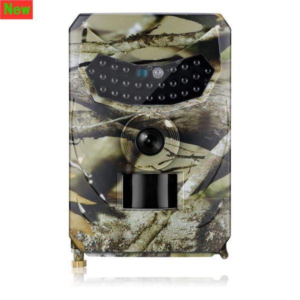 PR100 Fotocamera da caccia Foto Trappola 12MP Wildlife Trail Visione notturna Termocamera Videocamere per Gioco di scouting