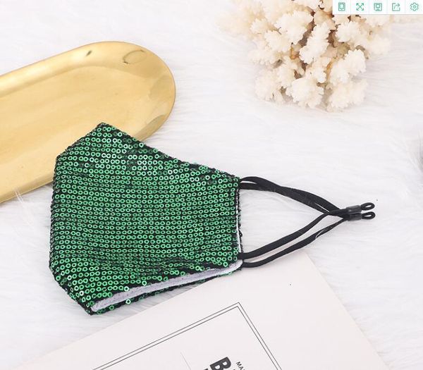 

pm2.5 9 colors fashion bling 3d washable reusable care shield sun color gold elbow sequins designer shiny face