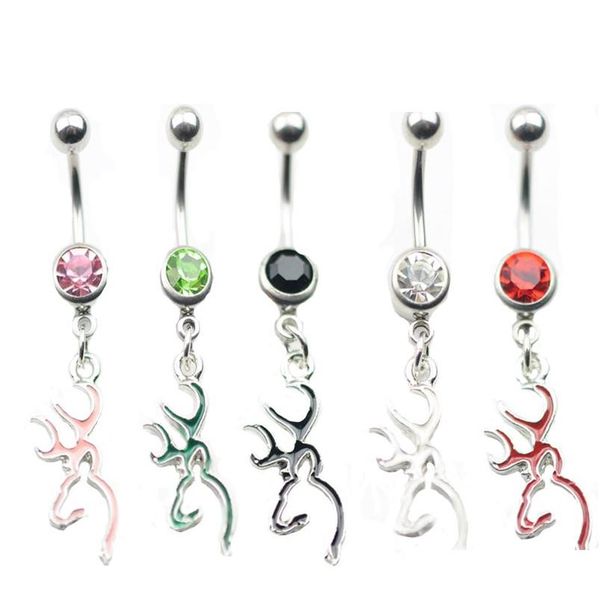 

d0067 5 colors button piercing rings jf-j020-5 10pcs lot fashion charm cz stone navel belly dangle piercing jewelry unbei, Silver