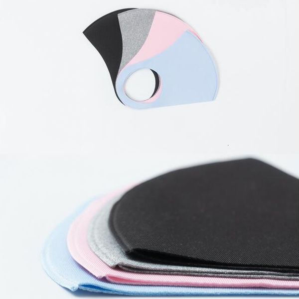 

ice silk mask anti dust designer cover pm2.5 respirator dustproof washable reusable black cotton kid face masks9nik