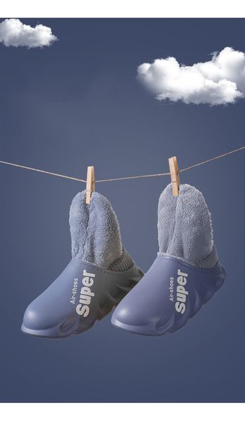 

discount men women winter slippers waterproof dark blue orange red coffee non-slip cotton slides indoor outdoor size 36-45