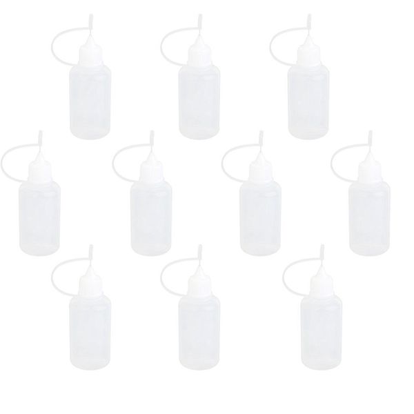 

10 pcs 30ml needle tip empty plastic squeezable dropper bottle liquid storage