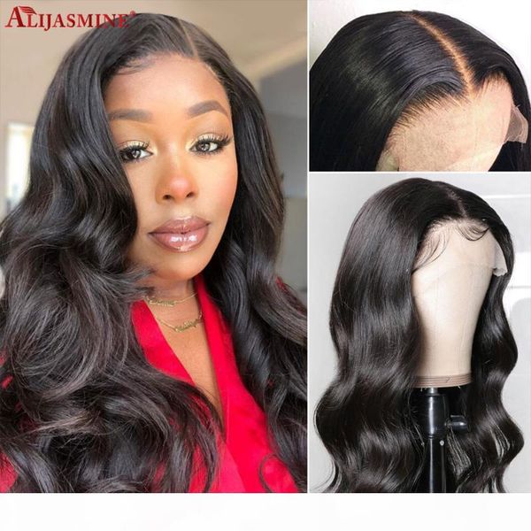 

body wave wig 13x6 lace front human hair wigs for black women brazilian remy human hair wigs with baby 4x4 closure wig, Black;brown