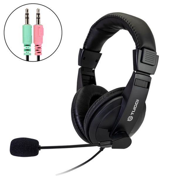 

tucci tc-l750mv stereo pc gaming headset with microphone