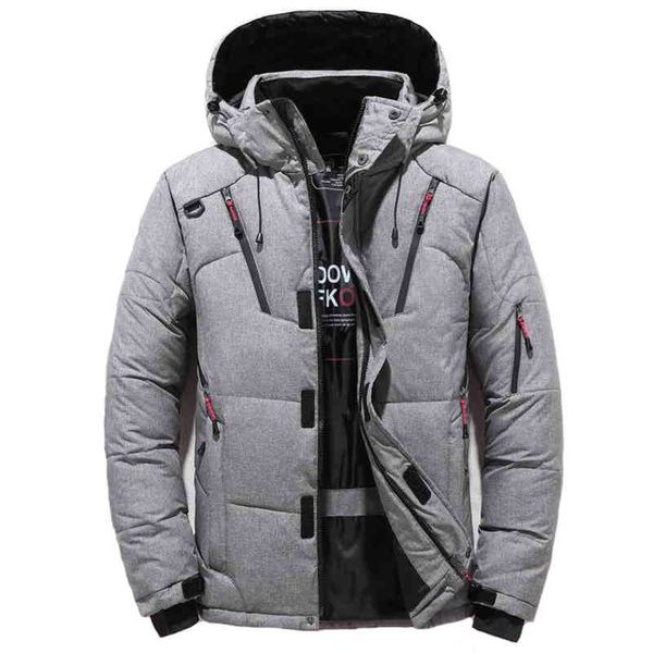 

men's duck down et, hoodie, thick warm snow coat, 4xl, winter, Black