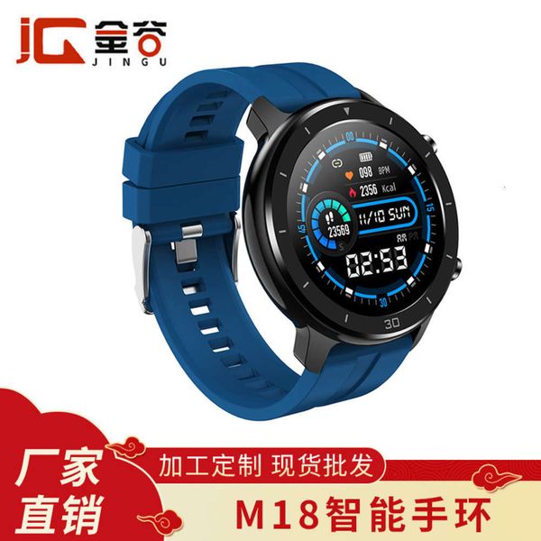 

m18 bluetooth phone watch intelligent color screen sports health detection waterproof braceletjk