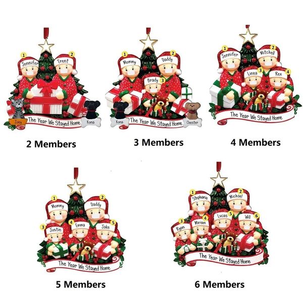 

factorydx8jbirthday diy greetings party 2020 quarantine ornament christmas pandemic social distancing decorations 3 styles deer tre