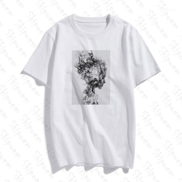 

modernist lady feather butterfly t-shirt women korean style tumblr aesthetic short sleeve plus size cotton tees clothes1, White