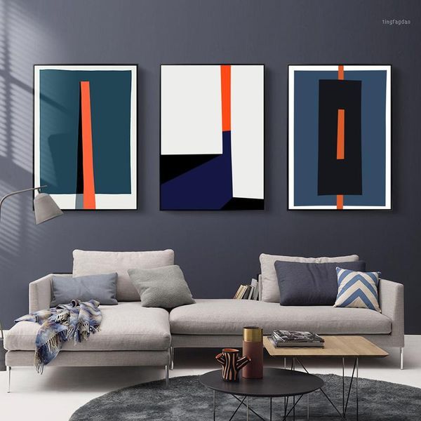 

paintings modern abstract geometric colorful prints poster nordic canvas wall art pictures living room office home decor1
