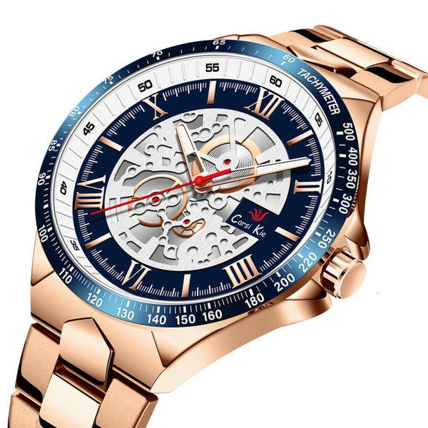 

fashion 2021 new popular multi watch function watch men's watch, Slivery;brown