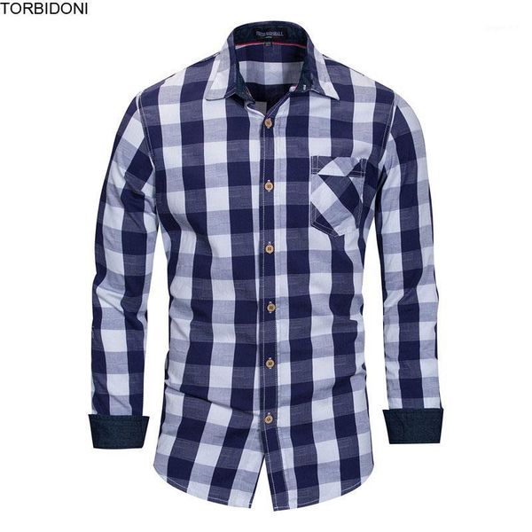 

spring cotton plaid shirts men fashion long sleeve casual blouse new brand business dress shirt men blouses chemise homme1, White;black