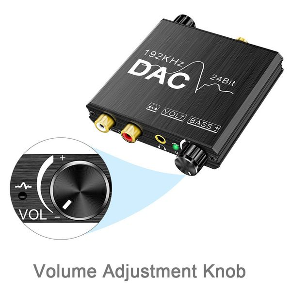 

192khz digital optical coaxial to analog rca l/r 3.5mm audio converter for ps3/ps4 blu-way player,hd dvd,home theatre system