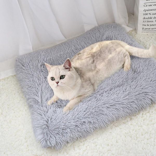 

warm bed house pet puppy cat sofa beds soft nest kennel winter dog cushion mat indoor cats products pets cama de gato