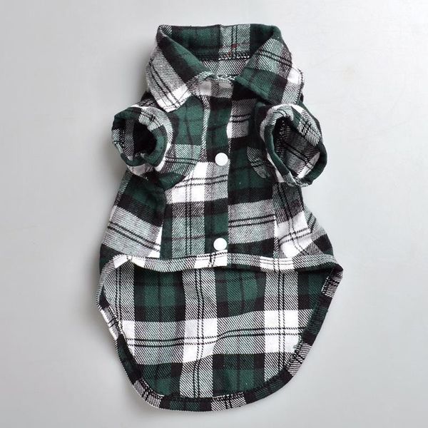 

pet plaid cloth cute shirt spring style summer clothes dog apparel multiple colors and sizes