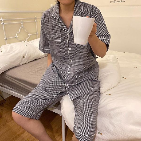 

p shoot classic xi ge wen uncle loose-fit men's tracksuit summer new style south korea cardigan pajamas suit1, Black;brown