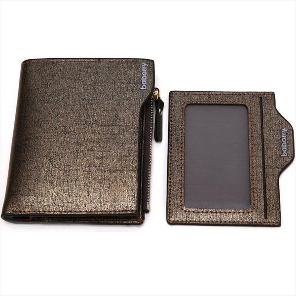 

fashion men wallets bifold wallet id card holder coin purse pockets clutch with zipper men wallet with coin gift, Red;black