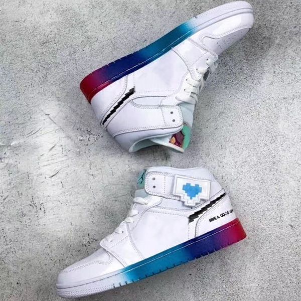 

2021 fashion jumpman 1 i men women basketball shoes mens trainers 1s have a good game sports sneakers designer zapatos us5.5-11, White;red