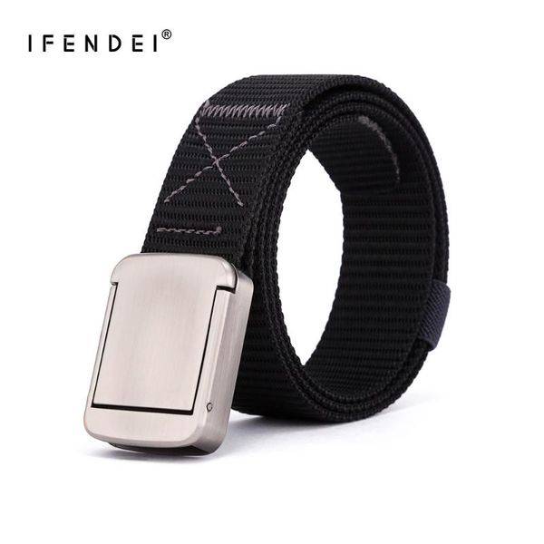 

ifendei men's adjustable new tactical belt outdoor sports durable mens fashion belts, Black;brown