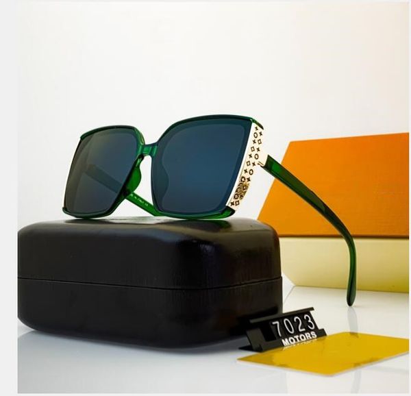 

summer man woman sunglasses fashion goggle men womens sunglasses model 7023 sunglasses uv400 4 color highly quality with gift box, White;black