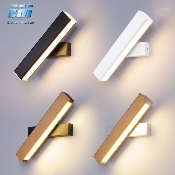 

wooden modern led wall light rotating sconce lamp 110v 220v vanity light wall lamp bedroom direct creative aisle zbd00271