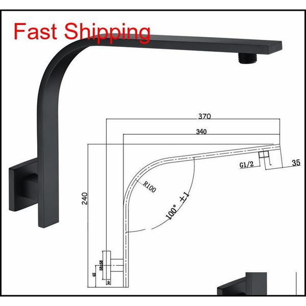 

stainless steel gooseneck shower arm square rain wall mounted shower pipe for showe qylxoy dh_seller2010